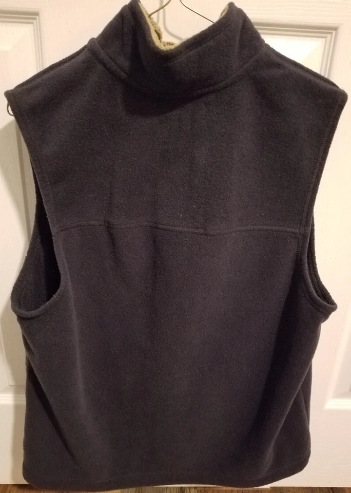 Mens Outdoor Life Dark Blue Fleece Zip-Up Vest - Medium - Image 2 of 4