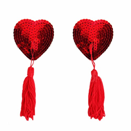 Sequin Star Tassel Breast Nipple Covers Pasties Party Christmas Self Adhesive - Picture 7 of 112