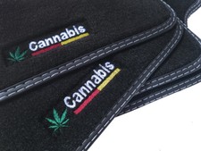 Cannabis Fußmatten für BMW 4er F36 GT Gran Coupe ab Bj.2014 Velours 