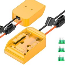 Battery Adapter With Fuse Built-in Switch For Dewalt 18V/20V Max Battery Dock