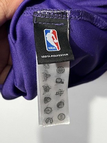 NBA Dri Fit Los Angeles Lakers Purple Shirt Chest Logo Mens XLarge - Picture 9 of 11