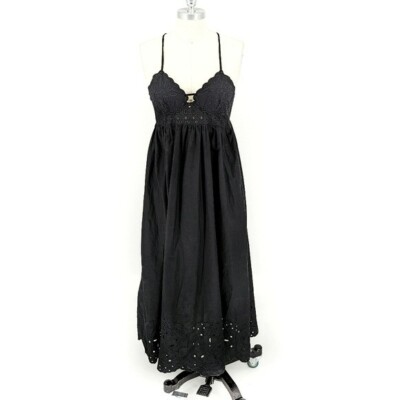zara black eyelet dress Morden Spaghetti Straps Black Red Mermaid Long Evening Prom Dresses, S –  GordressYou main image 0