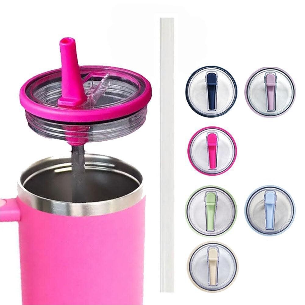 40 Oz Tumbler Flip Straw Lid Replacement For 40 Oz Tumbler Spill Proof Lid Straw