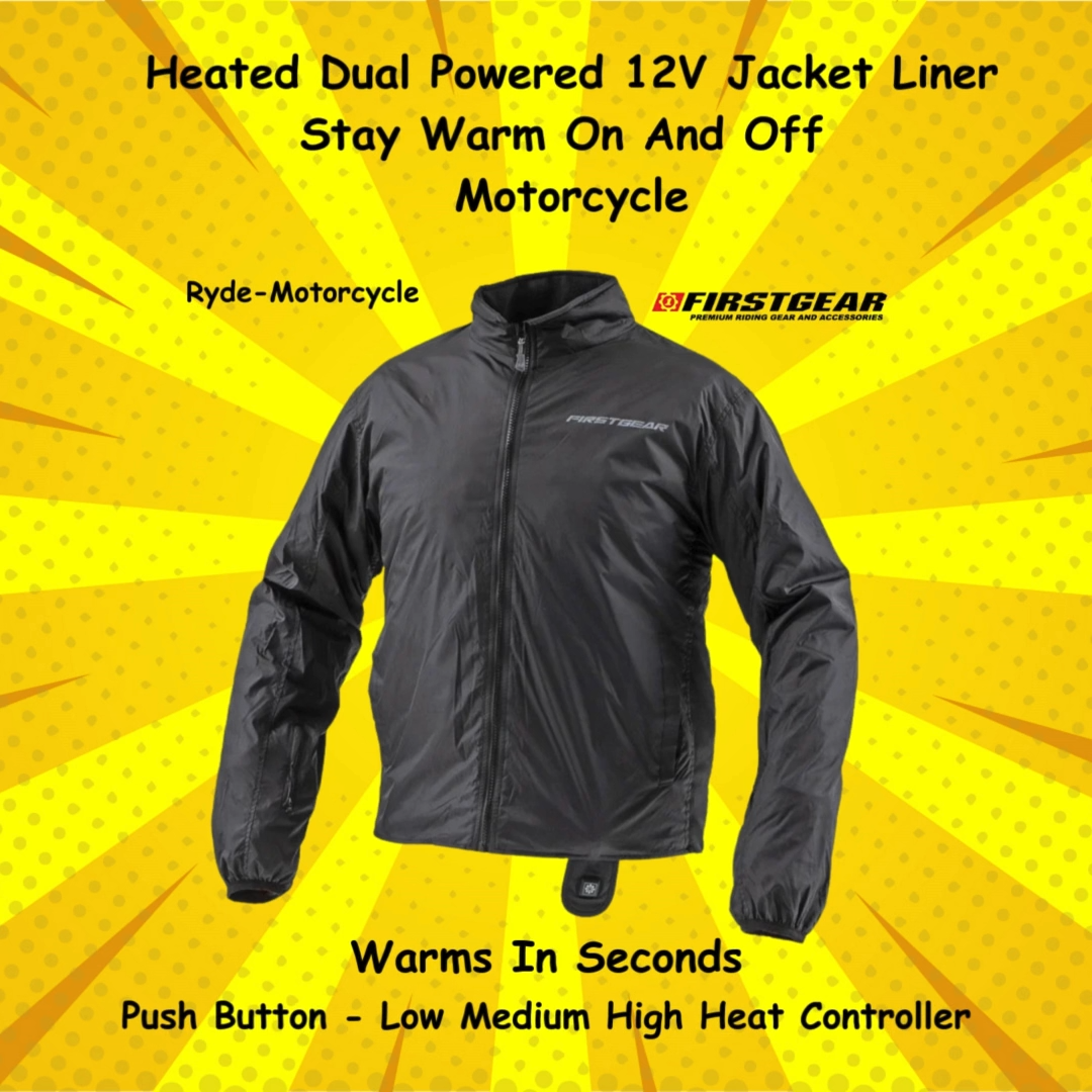 Firstgear 12 Volt Dual Power Heated Motorcycle LA Jacket Liner
