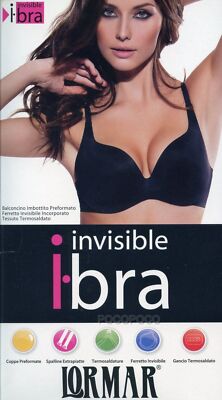 Women's Invisible Padded Balconette Bra With Underwire Cup B Lormar