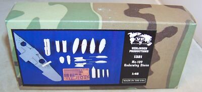 Verlinden 1/48 Scale Me-109 underwing stores - #1321 - NOS Verlinden 1/48 Scale Me-109 underwing stores - #1321 - NOS