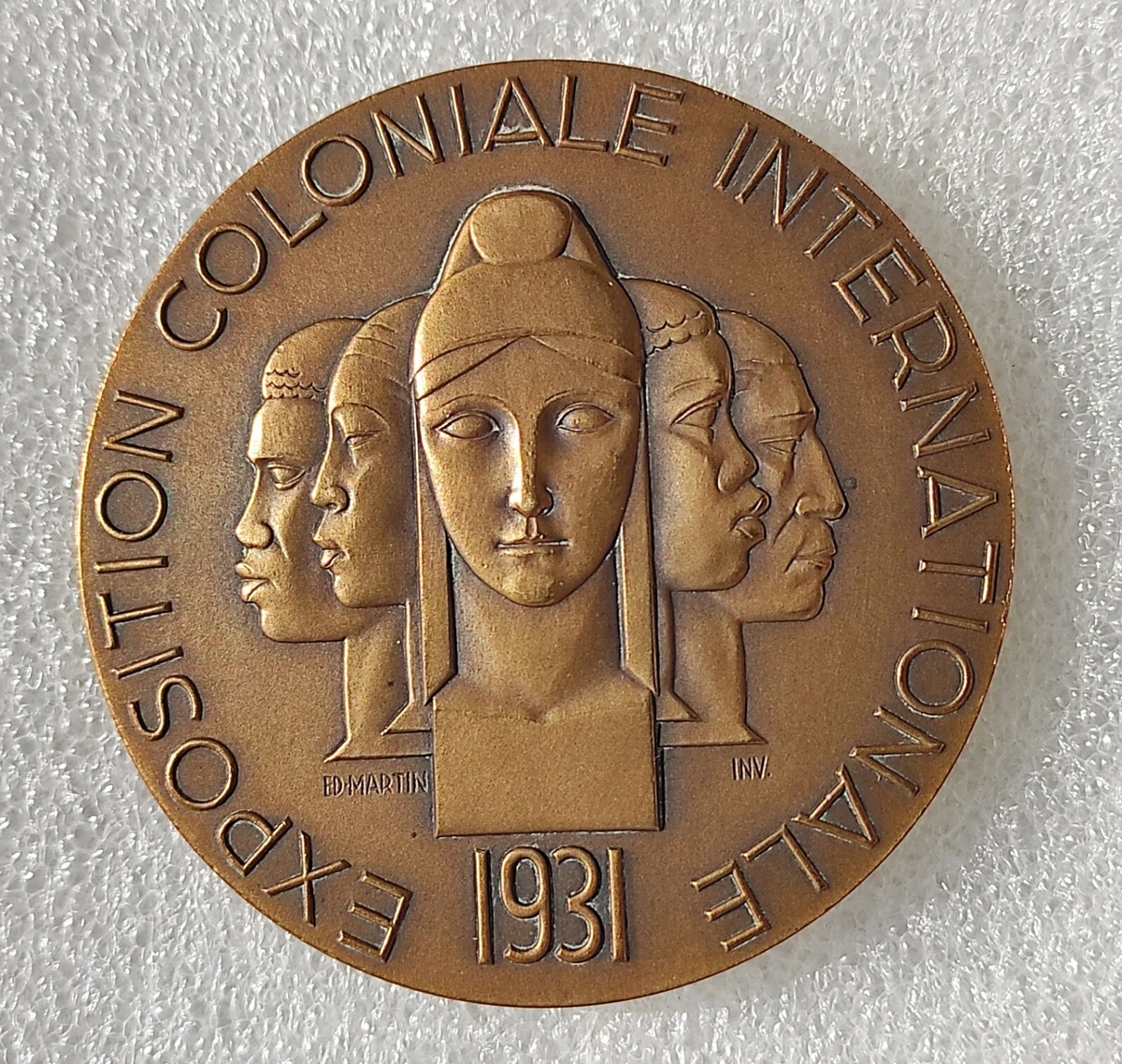 Médaille Exposition Coloniale Internationale Paris 1931 Par Morlon – Thème Asie
