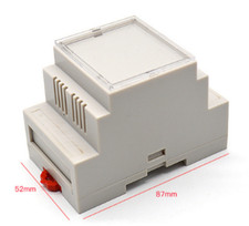 1pc 87*60*52mm din rail plastic box enclosure junction box PLC device enclosure