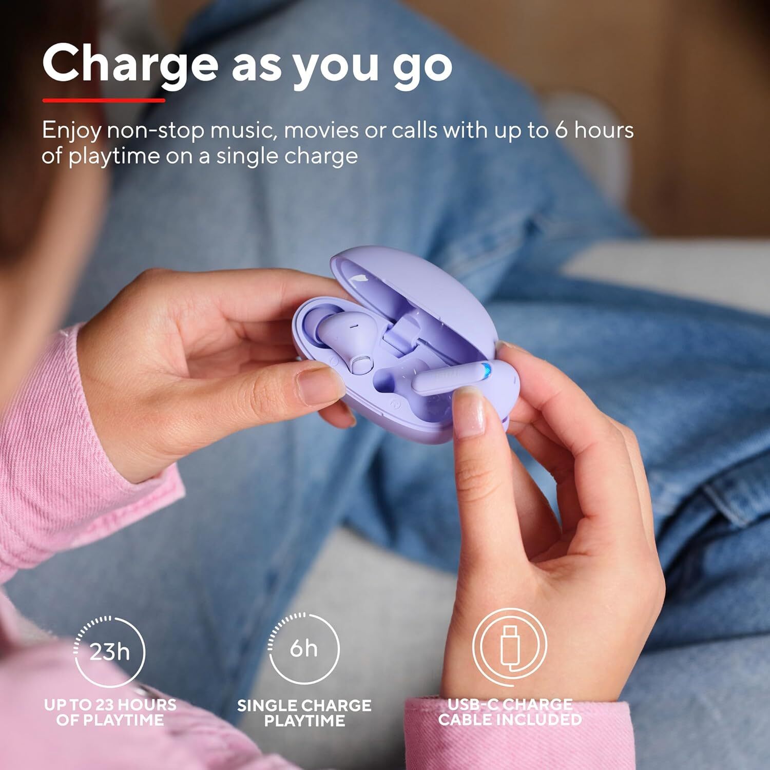 Thumbnail - Trust Yavi Wireless Earbuds Bluetooth With Enc Noise Cancelling