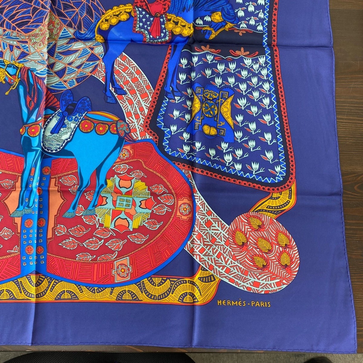 Hermès シルクスカーフ　カレ90 ART des STEPPES wigggy_care90-17