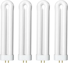Bug Zapper Replacement Light Bulb, 15W, 4-Pin Base, U-Shaped, 4 Pack