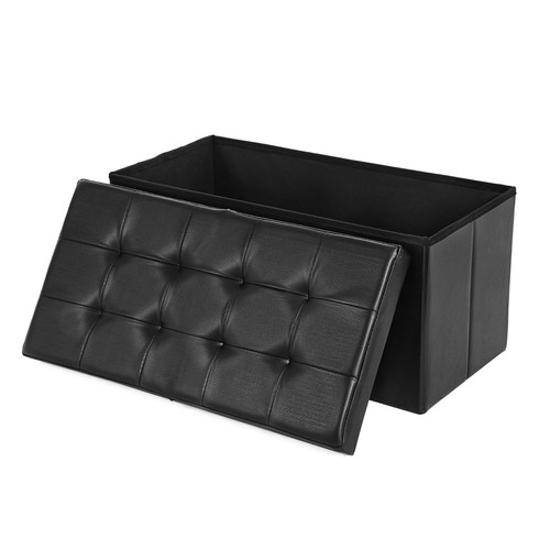 SONGMICS Sitzbank Faltbarer Sitzhocker Aufbewahrungsbox Sitzwürfel Truhe Ottoman - Bild 17 von 37