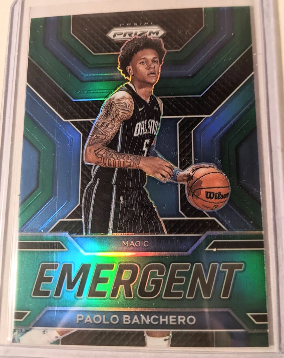 2022-23 Prizm Paolo Banchero Emergent Green Prizm Rookie RC #25 Magic