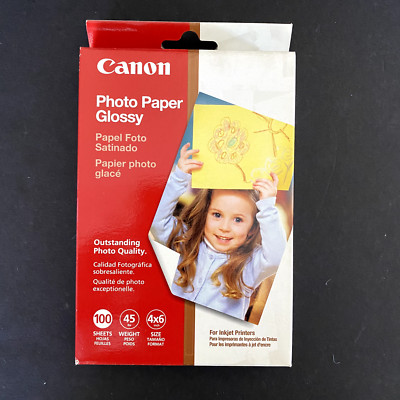 2 Pack - Canon Inkjet Photo Paper Plus Glossy II 4x6 inch - 100 Sheets Each