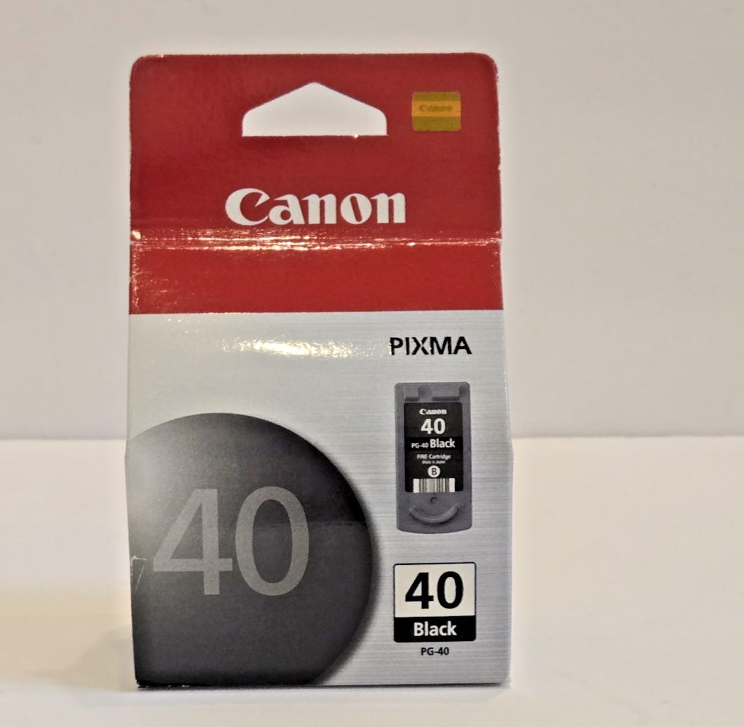Genuine Canon PG-40 Black Pixma Fine Ink Cartridge New Sealed  