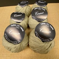 Tahki Yarns COMO Color 002 Lot 1303 100 Egyptian Cotton Italy 6 Balls Stacy C.