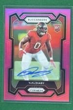 YAYA DIABY 2023 Panini Prizm Pink Auto RC Tampa Bay Buccaneers #394