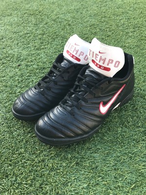 Nike Vintage tiempo 650 Negro Botas De Fútbol Size UK 9 | eBay