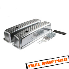 Mr. Gasket 6856G Polished Cast Aluminum Ball Milled Center Bolt Valve Covers