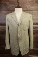 ERMENEGILDO ZEGNA Soft Cashmere Beige Single Breast Blazer Jacket Size 54