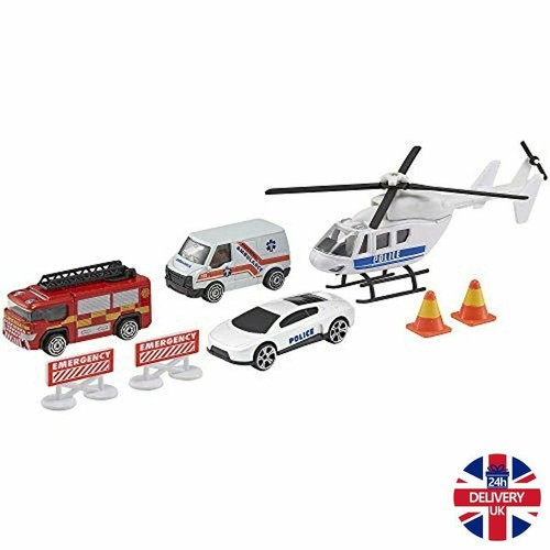 Teamsterz Helicopter Rescue Car Truck Van Police Fire Toy Kids Christmas Gift - Picture 4 of 9