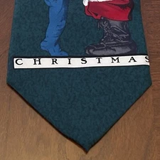 Vintage 1996 The Saturday Evening Post Green 100% Silk Made In Canada