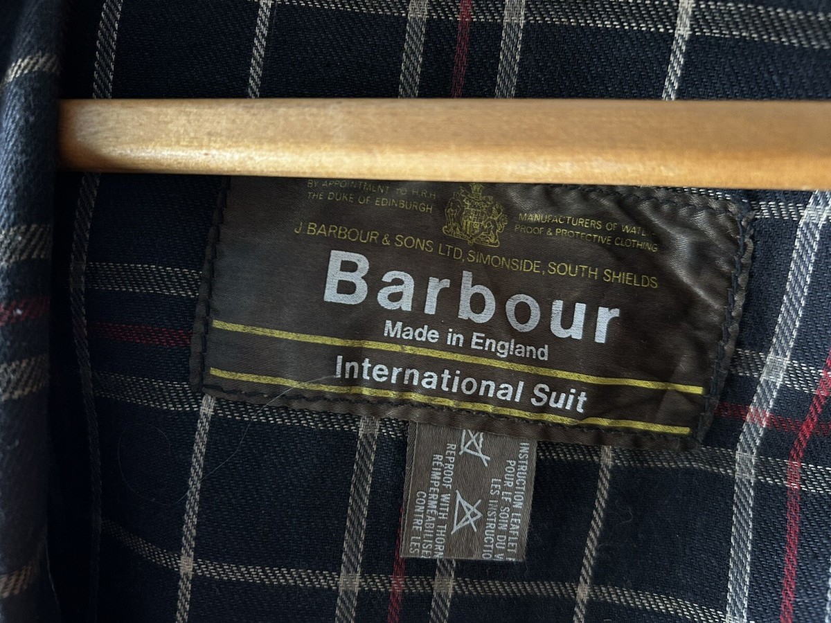 Barbour International A7 Suit Vintage Waxed Jacket And Barbour International A7 Suit Vintage Waxed Jacket And