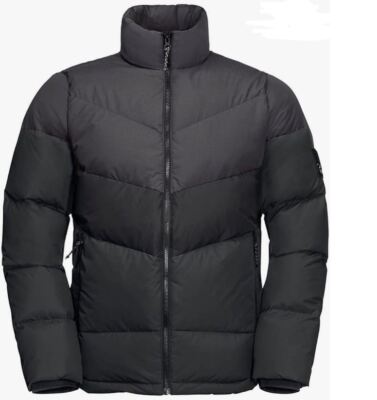 JACK WOLFSKIN Herren Jacke Daunenjacke Fearless Down Jacket schwarz Gr S NEU