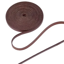 8mm 5.5 Yards Flat Leather Cord Braiding String for Jewelry Making DIY Craft