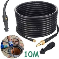 10M High Pressure Washer Drain Pipe Hose Cleaning Kit for Karcher K2 - K7 Series
