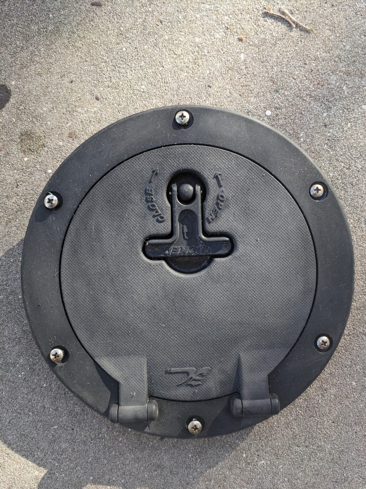 Extremely Rare 7-in Hobie Twist And Stow Hatch Cover Off Of 