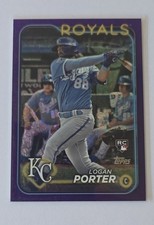 2024 Topps Series 2 - Logan Porter #666 Purple Foil /799 (RC)