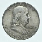 Better 1948 US Franklin 90% Silver Half Dollar Coin Collection Set Break *753