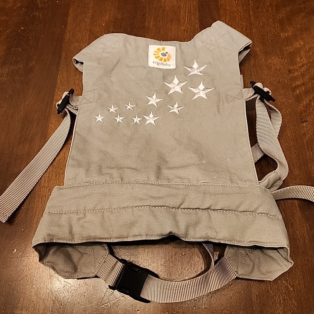 Ergobaby Ergo Baby Doll Carrier Galaxy Gray Embroidered Star