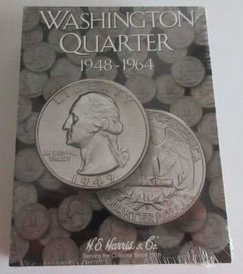 Washington Quarter Collector Album 1948-1964 Harris Sealed Folder 7.75x5.75 In