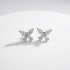 1.58ct Lab Grown Diamond Earrings 18K White Gold VS1 E-F IGI Marquise Pear — photo 1