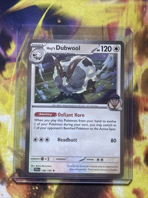 Pokémon TCG Hop's Dubwool Cosmos Holo 136/159 JTG Journey Together FREE SHIPPING