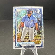 2024 Bowman Chrome #BCP-133 Xavier Isaac Mega Box Mojo Refractor Tampa Bay Rays