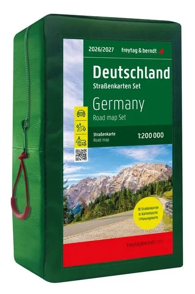 Deutschland, Straßenkarten-Set 1:200.000, 2026/2027, freytag & berndt 18 Stra...