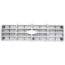 Grille For Ford F-150 F-250 F-350 Bronco 1982-1986 82-83 F-100 Silver With Black