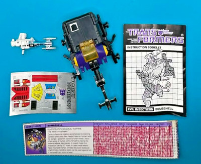 1985 BOMBSHELL 100% COMPLETE TECH SPEC G1 TRANSFORMERS UNUSED HIGH GRADE