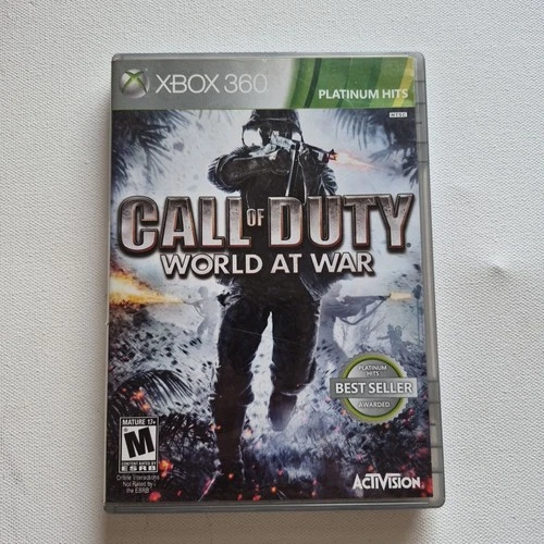 Call of Duty: World at War Platinum Hits - Xbox 360 Used Broken Case. Tested