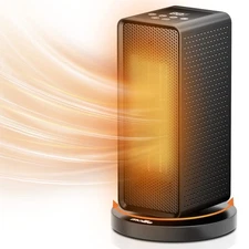 mollie Electric Space Heater with 90° Oscillation, PTC Fast Heating Room Smal...