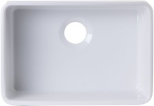 ALFI brand AB503UM 23-3/8" Single Basin Fireclay Kitchen Sink for - White