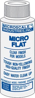 Microscale Model Railroad/Train Decal Micro Coat Flat Finish 1oz. Bottle(103)