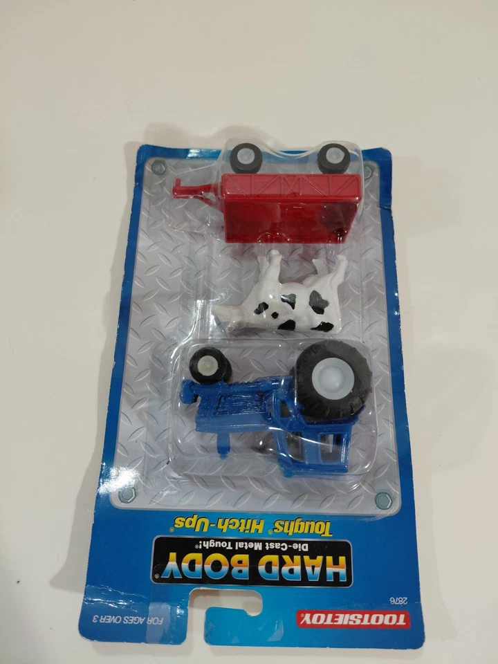 Tootsie Toy 2876 Hardbody 1:64 DieCast Toughs Hitch Ups Tractor & Wagon w/Cow - Image 3 of 4