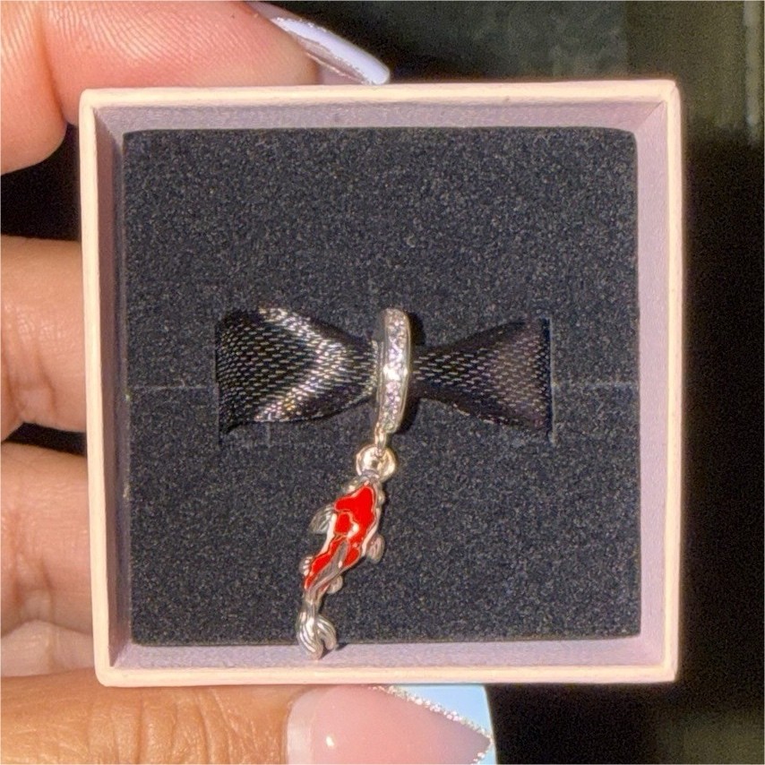 PANDORA japan exclusive Sterling Silver Koi Fish Dangle Charm | eBay