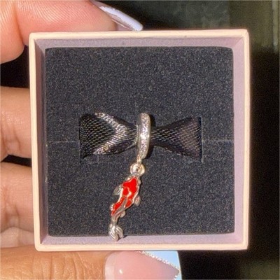 PANDORA japan exclusive Sterling Silver Koi Fish Dangle Charm | eBay