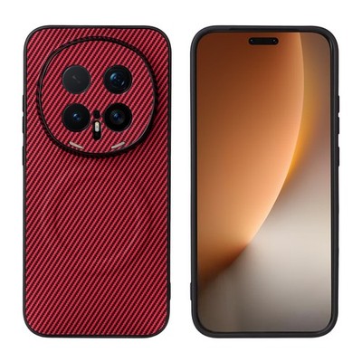 For Honor Magic8 Pro, Carbon Fiber Pattern Phone Case Wireless Charge Cover