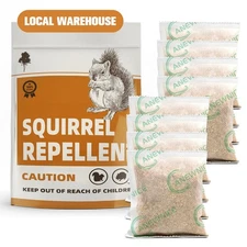 Outdoor Squirrel Repellent, Keep Squirrels and Chipmunks Away, 8-Pack 